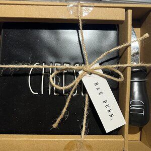 [Brand New] Rae Dunn Cheese Board with Spreader Knife Gift Set